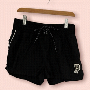 VICTORIA’S Secret PINK Athletic Shorts with Mesh Liner, Women’s XS, Black Colour